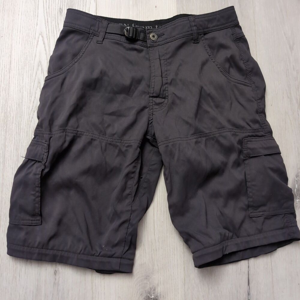 Prana Stretch Zion Shorts Mens 32 Cargo Hiking Outdoor Belted